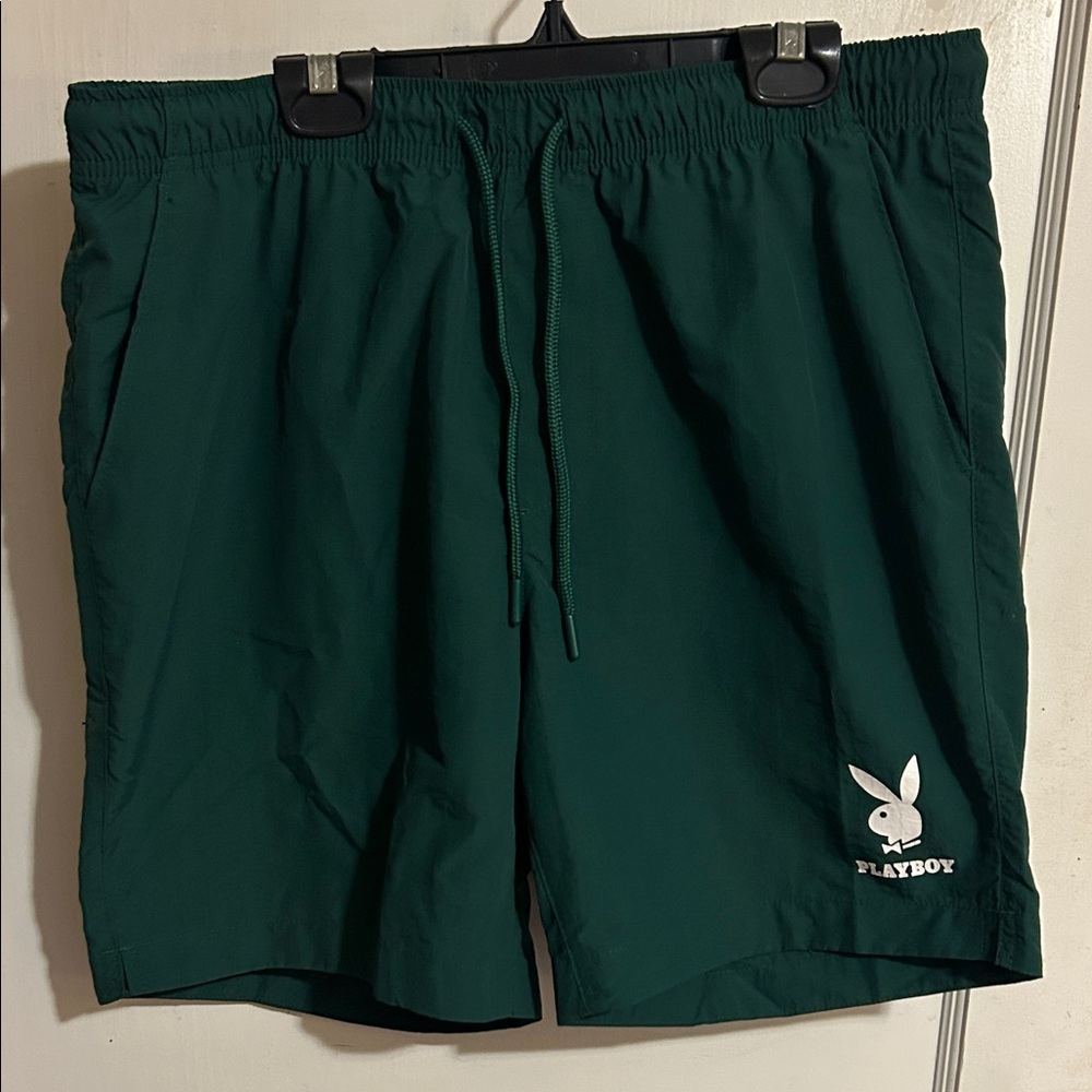 PLAYBOY Dark Green Board Shorts